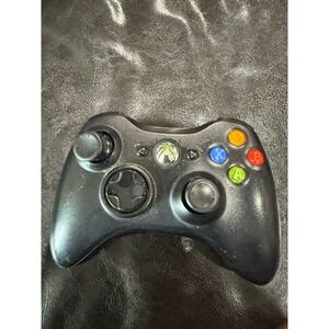 Official Black Xbox 360 Wireless Controller Console works great no cover‎